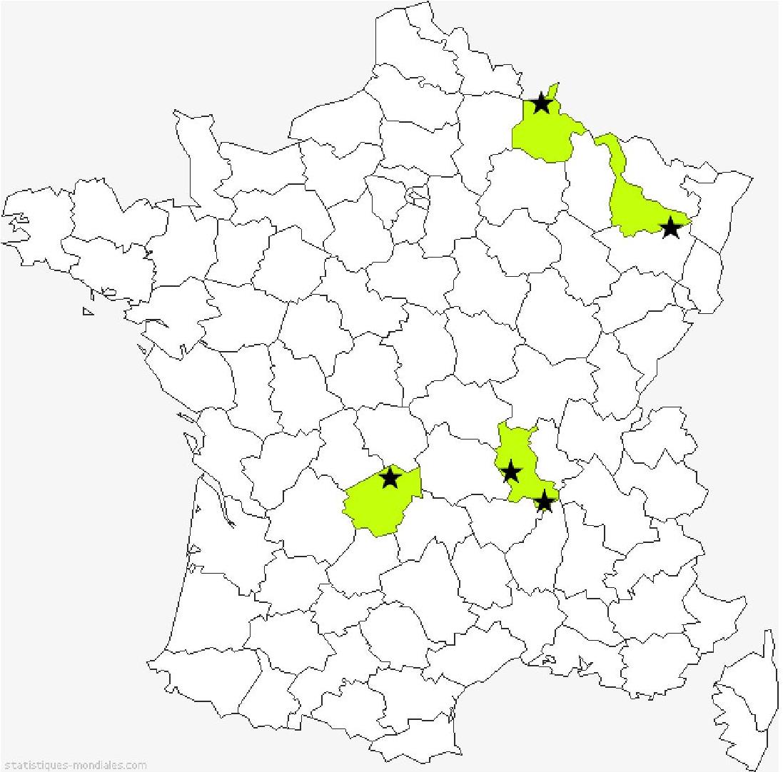 Répartition départementale de la sphaigne affine en France