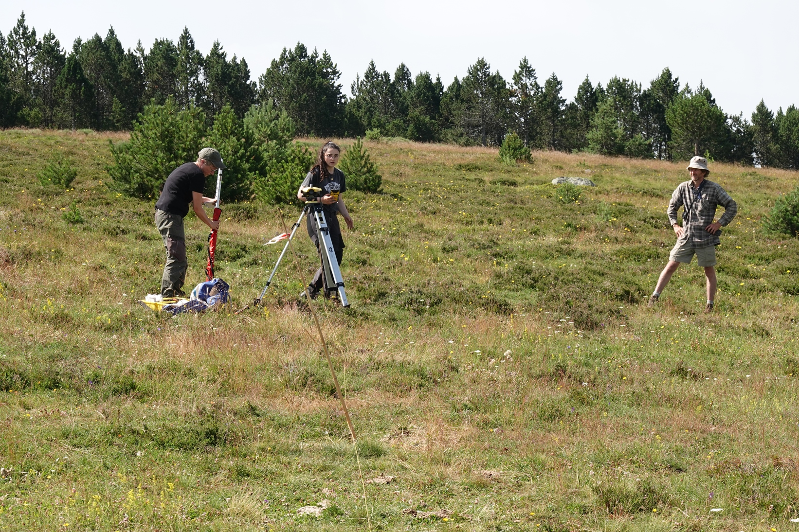 Mise en place du PSET en présence de Frantz Hopkins du Parc National des Cévennes (48)